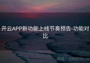 开云APP新功能上线节奏预告-功能对比