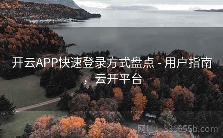 开云APP快速登录方式盘点 - 用户指南，云开平台