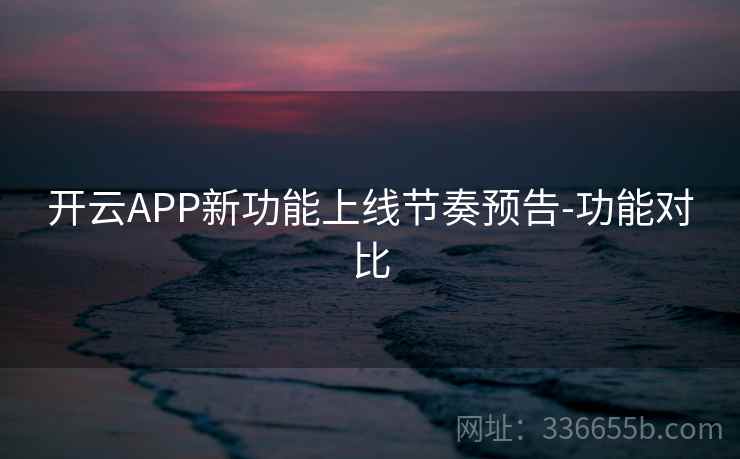 开云APP新功能上线节奏预告-功能对比